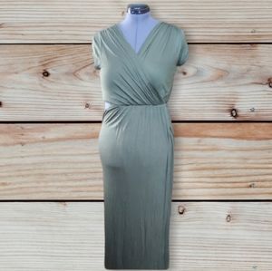 Mesmer Olive Green Maxi Dress